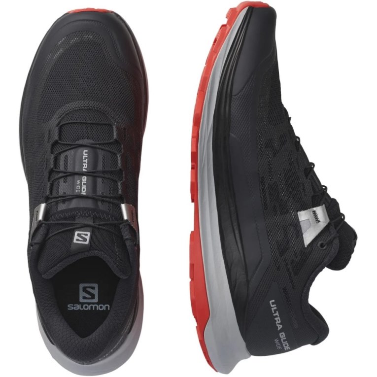 Tenis Para Trail Running Salomon Ultra Glide Anchos Hombre Negros | MX KDYB698